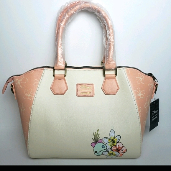 NWT Loungefly Lilo and Stitch Floral Satchel - Picture 5 of 11